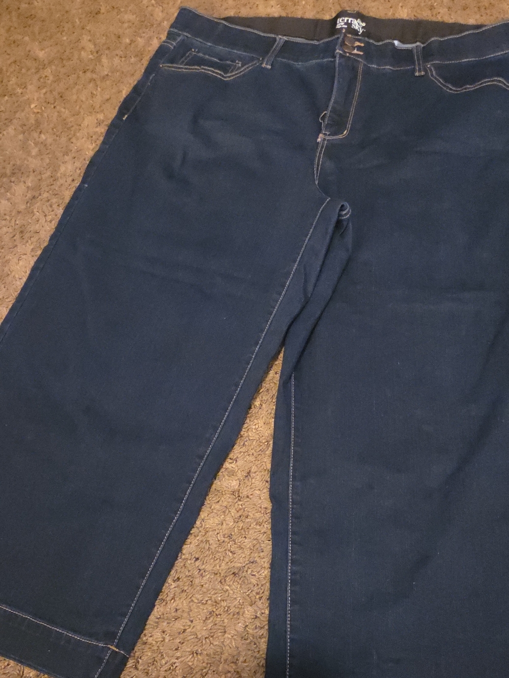 Terra & Sky Dark Blue Wide-Leg Jeans - Picture 4 of 9